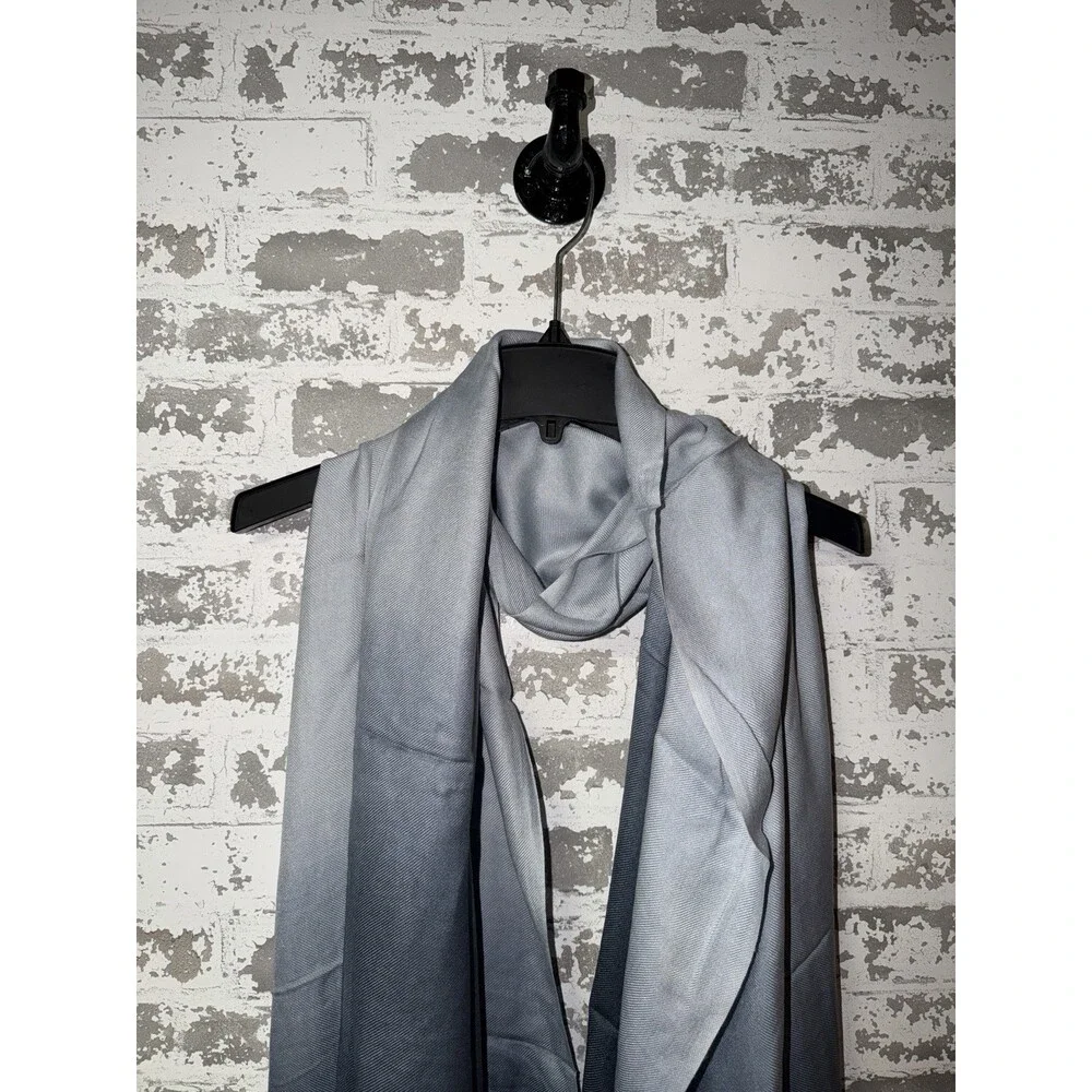 NWT! JASMINE by KC Ombre Gradient Gray Color Scarf Shawl Wrap